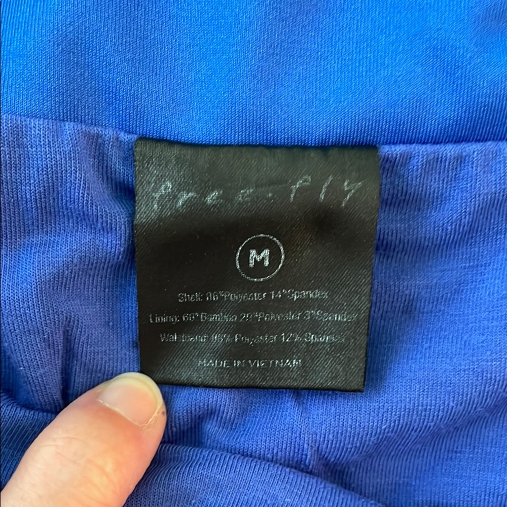 Free Fly Apparel Women's Athletic Shorts - Blue - Picture 2 of 11